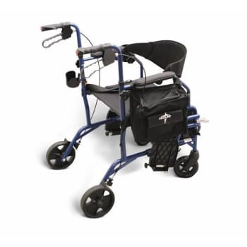 Image for Medline Industries Blue Transport Chair from HD Supply