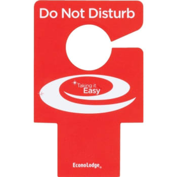 Image for Econo Lodge Do Not Disturb Electric Lock Insert, Pack Of 100 from HD Supply