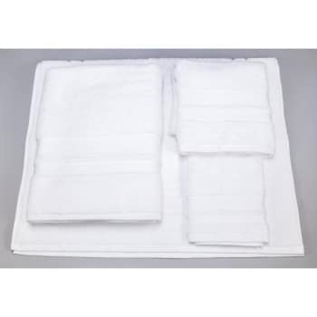 Best Western Enova™ Green Plus Hand Towel, 16x30", 4.5 Lbs/Dz, White, Case Of 12
