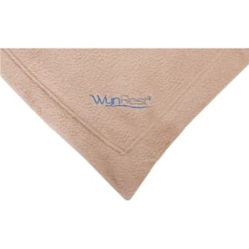 WynRest Fleece Blanket Queen 90x90 Sand Case Of 4
