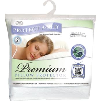 Image for Protect-A-Bed Terry Pillow Protector With Zipper Closure, Queen 21x31" (6-Case) from HD Supply