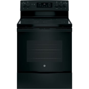 Image for GE® 30" Electric, Smooth Range w/ 5.3 Cu Ft and Convection Oven, Black from HD Supply