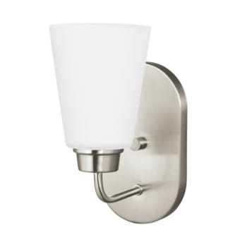 Image for Sea Gull Lighting® Kerrville 4.75 In. 1-Light Incandescent Wall Sconce (Brushed Nickel) from HD Supply