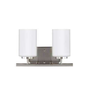 Image for Generation Lighting Oslo 9.5 Watts Two Light Bath Sconces Brushed Nickel from HD Supply