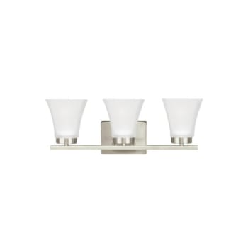 Image for Sea Gull Lighting® Bayfield 20 in. 9.5W 3-Light Incandescent Bath Vanity Fixture (Brushed Nickel) from HD Supply
