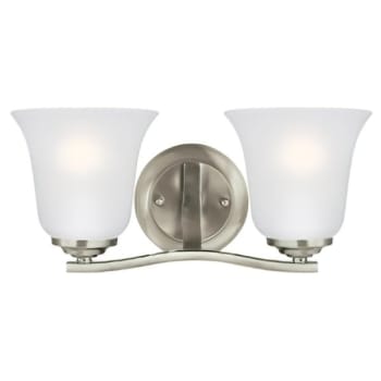 Image for Sea Gull Lighting® Emmons 14.5 in. 2-Light Incandescent Bath Vanity Fixture (Brushed Nickel) from HD Supply
