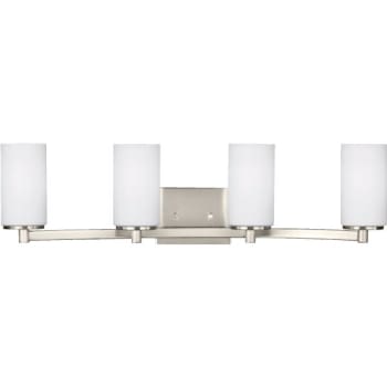 Image for Generation Lighting Hettinger 9.5 Watts Four Light Bath Sconces Brushed Nickel from HD Supply