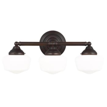 Image for Sea Gull Lighting® Academy 23.25 in. 9.5W 3-Light Incandescent Bath Vanity Fixture (Bronze) from HD Supply
