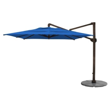 Fiberbuilt® Cantilever Pacific Blue Acrylic Umbrella 10' Includes 480lb Base