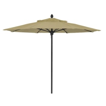 Fiberbuilt® Lucaya Beige Marine Umbrella With Black Pole 8'