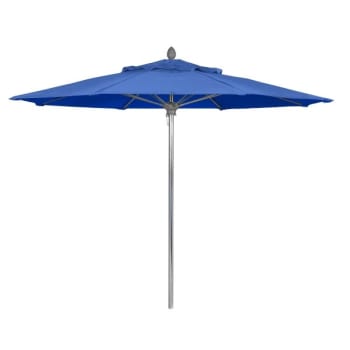 Fiberbuilt® Lucaya Pacific Blue Marine Umbrella With Aluminum Pole 9'