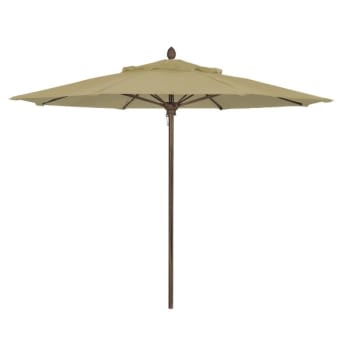 Image for Fiberbuilt® Riva Beige Acrylic Umbrella With Champagne Bronze Pole 11' from HD Supply
