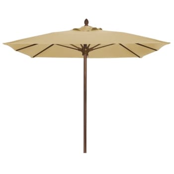 Fiberbuilt® Riva Beige Acrylic Umbrella With Champagne Bronze Pole 7-1/2'