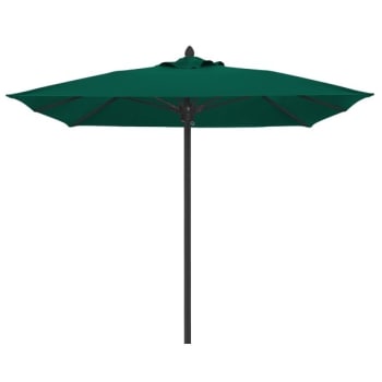 Fiberbuilt® Riva Forest Green Acrylic Umbrella With Black Pole 10'