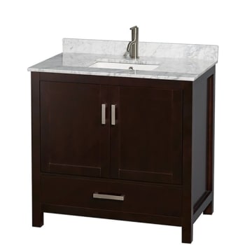 Image for Wyndham Sheffield Espresso Single Bathroom Vanity 36" With Square Sink from HD Supply