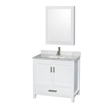 Image for Wyndham Sheffield White Single Bathroom Vanity 36" With Square Sink from HD Supply