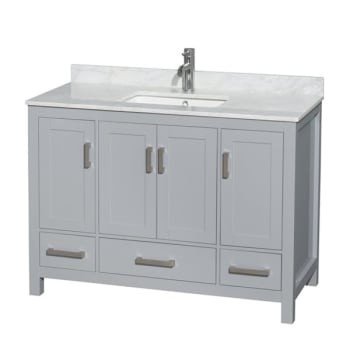 Image for Wyndham Sheffield Gray Single Bathroom Vanity48" With Square Sink And No Mirror from HD Supply