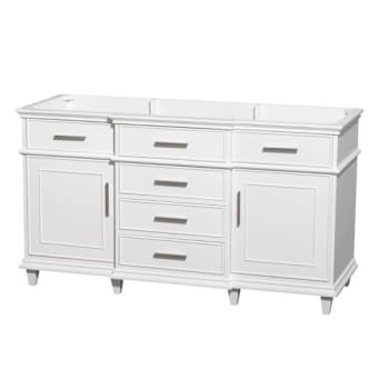 Image for Wyndham Berkeley White Wood Single Bathroom Vanity 60" Without Countertop from HD Supply