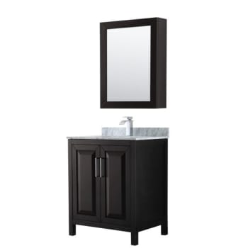 Image for Wyndham Daria Dark Espresso Single Bathroom Vanity 30" With Medicine Cabinet from HD Supply