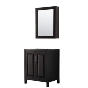 Image for Wyndham Daria Dark Espresso Single Bathroom Vanity 30" Without Sink (Mirror Included) from HD Supply