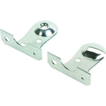 Image for Ralph Friedland & Bros. Silver Outside Mount Roller Shade Bracket Package Of 2 from HD Supply