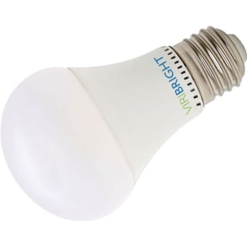 Viribright 8W A19 LED A-Line Bulb (5000K) (Daylight White) (12-Pack)