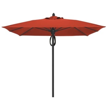 Fiberbuilt® Oceana Terracotta Acrylic Umbrella With Black Pole 7-1/2'