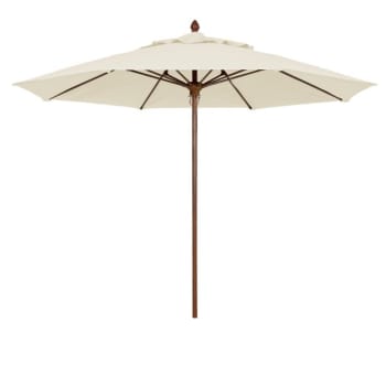 Image for Fiberbuilt® Bridgewater Natural Marine Umbrella With Teak Pole 8' from HD Supply