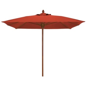 Image for Fiberbuilt® Bridgewater Terracotta Marine Umbrella With Teak Pole 11' from HD Supply