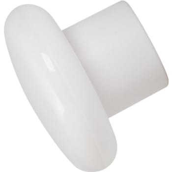 Image for 1-1/4" Plastic Knob White, Package of 25 from HD Supply