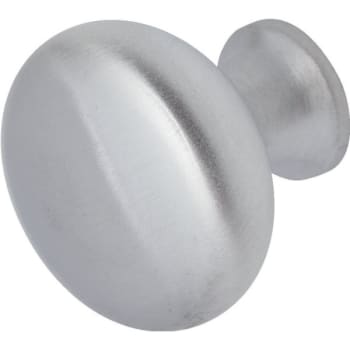 1-1/4" Cabinet Knob Satin Chrome, Package Of 5