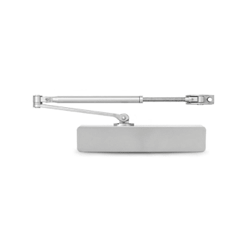 Shield Security® Size 1-4 Heavy-Duty Hydraulic Door Closer, Aluminum, With Cover