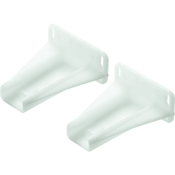 White Plastic Drawer Guide, Package Of 4