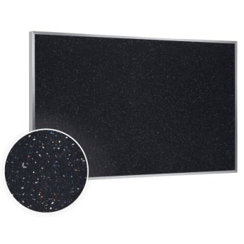 Ghent® Recycled Bulletin Board with Aluminum Frame, 3'H x 4'W, Confetti