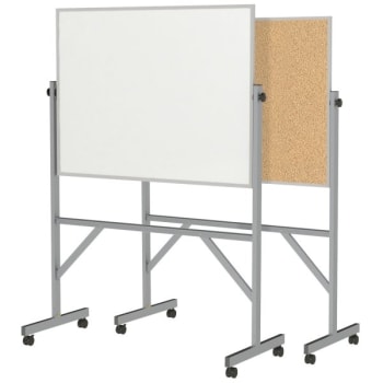 Image for Ghent® Reversible Cork Bulletin Board/whiteboard With Aluminum Frame, 3'h X 4'w from HD Supply