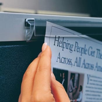 Ghent® 24” Hold-Up Display Rail, 6 Per Carton