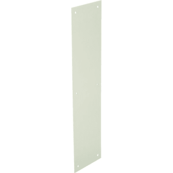4 X 16 In Aluminum Door Push Plate (Satin Nickel)