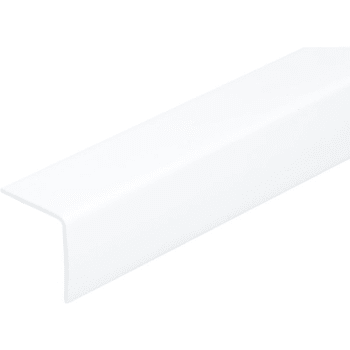 Image for 1-1/8 x 96 in Plastic Corner Protector (25-Pack) (White) from HD Supply