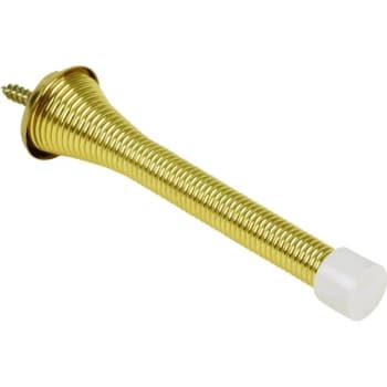 Image for 4 in Commercial Flexible Spring Door Stop (50-Pack) (Brass) from HD Supply