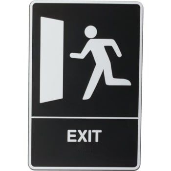 Image for HY-KO "EXIT" Sign, ADA, Braille, Self-Adhesive Plastic, 6 x 9" from HD Supply