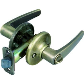 Image for Kwikset® Delta® Door Lever, Privacy/bed/bath, Grade 3, Metal, Antique Brass from HD Supply