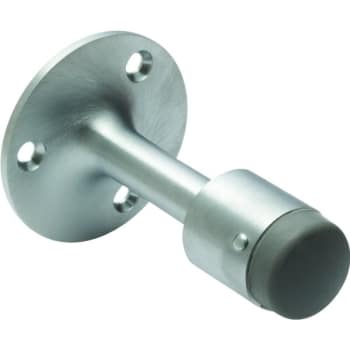 Image for 3-7/8 In Cast Brass Wall Door Stop (Satin Chrome) from HD Supply