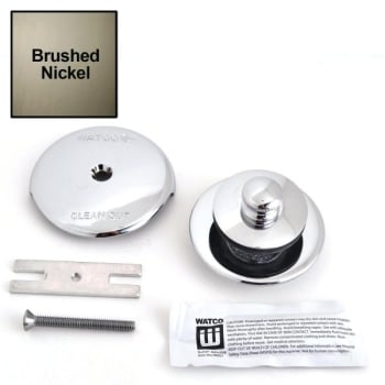 Image for Watco® 1-Hole Overflow Plate And Original Nufit Lift And Turn Stopper Kit Bn from HD Supply