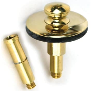Image for Watco® Bathtub Drain Stopper Push-Pull 3/8 Or 5/16 Threaded Pin Pb Finish from HD Supply