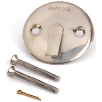 Image for Watco® Trip Lever Bathtub Overflow Plate Kit- Brushed Nickel Finish from HD Supply