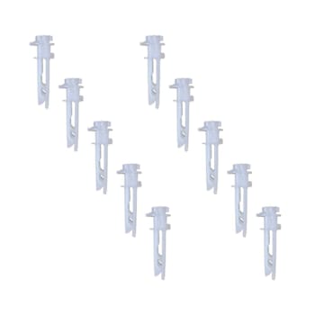 Champion 10 Pack, Deluxe Self Aligning Blind Stem, White