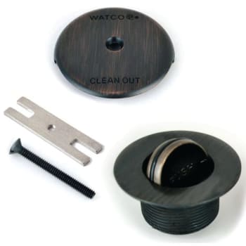 Image for Watco® 1-Hole Overflow Plate Presflo Trim Coarse Thread Orb from HD Supply
