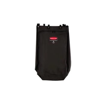 Rubbermaid Commercial 30 Gal. Polyester Step-On Linen Hamper Bag (Black)