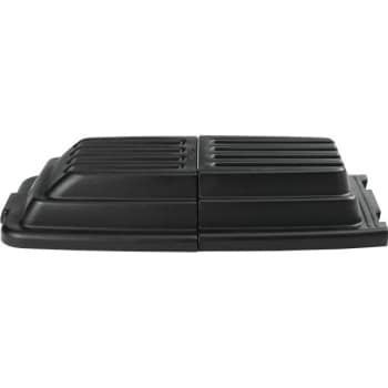 Image for Rubbermaid Black Mdpe Hinged Dome Lid For Tilt Trucks 52" from HD Supply