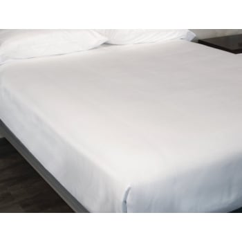 Image for Prima™ Microfiber Decorative Top Sheet, Full/Double 86x100", White, Case Of 6 from HD Supply